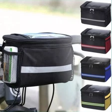 Bike Handlebar Bag Cooler Bicycle Front Basket Pouch Pack Cycling Accessories