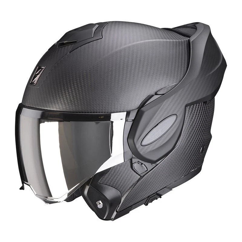 Motorrad Scorpion EXO-TECH EVO Carbon Klapphelm (schwarzmatt/carbon) Gr: M (57) - Bild 2 von 4