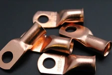1/0 GAUGE COPPER 3/8 RING 100 PK CRIMP TERMINAL CONNECTOR AWG BATTERY CUR1038