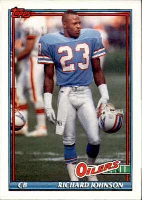 1991 Topps Richard Johnson Richard J Johnson #237 Rookie RC