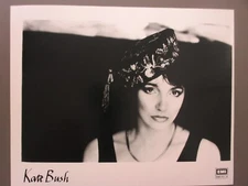 Kate Bush promo photo 8 X 10 black & white glossy photo in Funny Hat !
