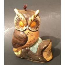 Owl Fuller Brush Company Potpourri On Log Decor 81H-0579
