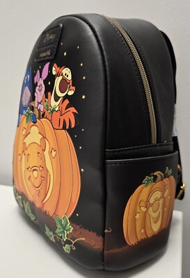 New Loungefly Winnie The Pooh Pumpkin Glow In The Dark  display picture 3