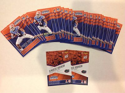Menge Of 10 Demarcus Robinson #14 Florida Chiefs RC 2016 Contenders Schul Farben