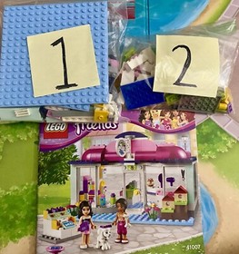 Lego Friends Heartlake Pet Salon 41007 100% Complete USED