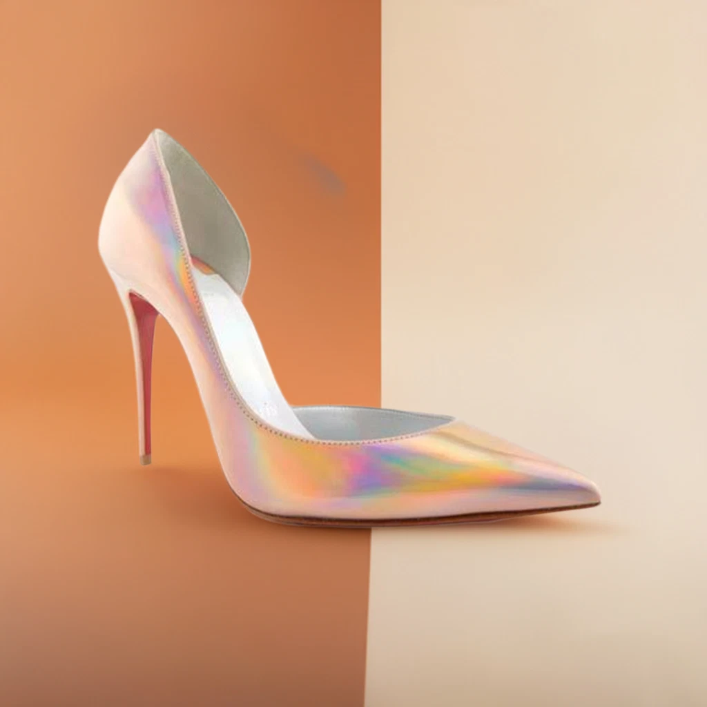 Christian Louboutin — New CHRISTIAN LOUBOUTIN Size 6 IRIZA Iridescent Rose Heels Pumps Shoes Eur 36