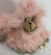 W/ TAGS Vintage 1983 Dakin Nature Babies Moogly Pink Gorilla Ape 31-0270 Fluffy