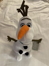 NEW Walt Disney Parks Frozen Sparkle Snowflakes Olaf The Snowman 12" Plush