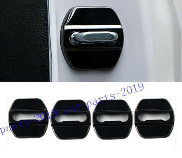 4PCS Black Stainless Car Door Lock Protection Cover For Nissan Qashqai