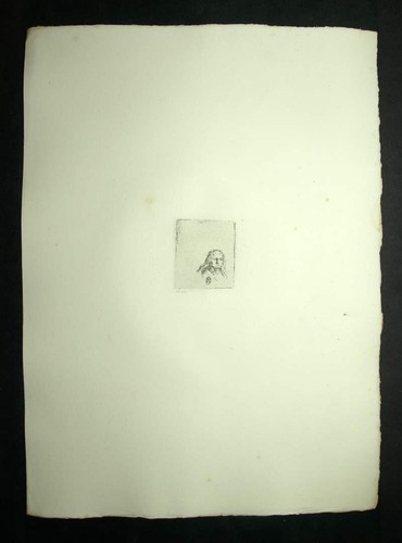 TÊTE DE FEMME A LA COIFFE gravure eau forte de Rembrandt van Rijn de 1880 - Imagen 2 de 2