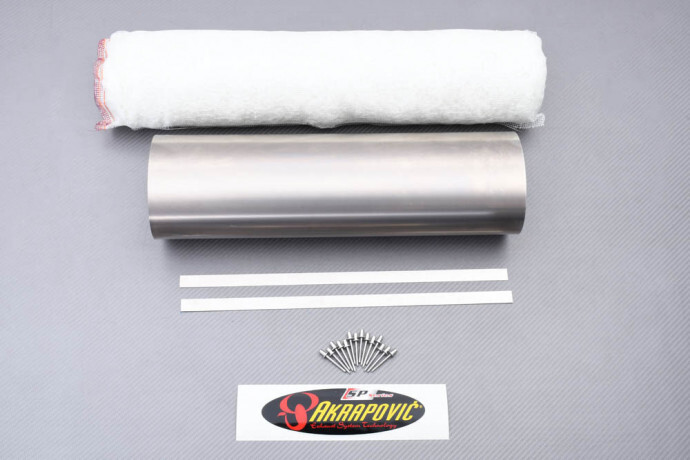 Remplacer enveloppe titane Akrapovic P-RK74TL45 pour reparer silencieux MS-H19T bruyant