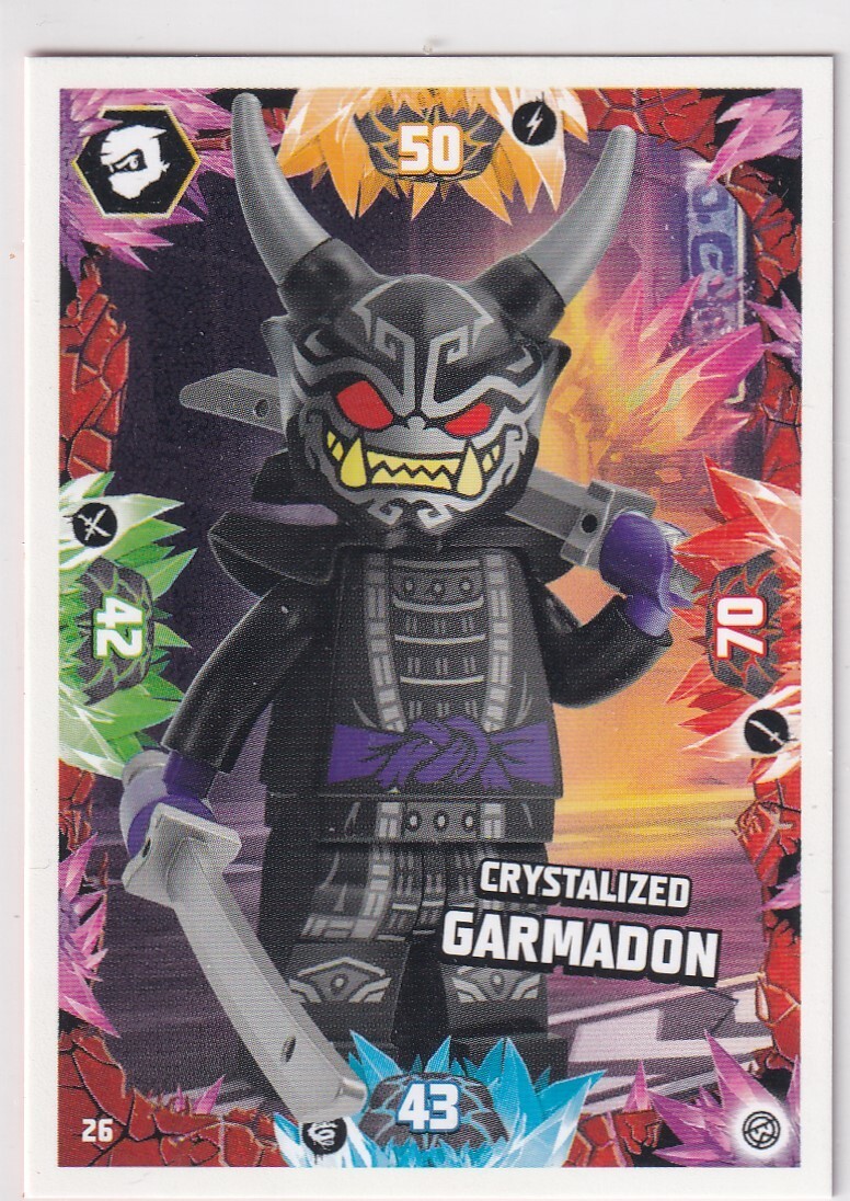 Lego Ninjago Serie 8 TCG Karte Nr. 26 Crystalized Garmadon | eBay