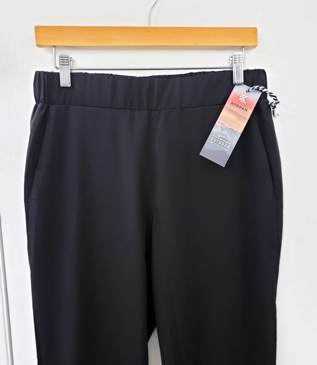 Kyodan Outdoor Leggings Jogger Pant Womens M 30X27 Black Pockets Cinched  Hem *K8 | eBay