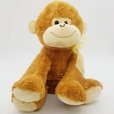 Hug fun Intl 16" Plush M Cloud Monkey 251091 Stuffed Lovey Brown Tan EUC Plush
