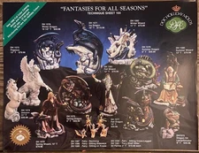 Doc Holliday Ceramic Bisque Technique Sheets Assorted Numbers (You Pick)