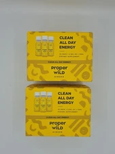 Proper Wild Vegan Energy Shots Ginger 2 Boxes of 12 (24) 2.5 oz Exp 11/ 2026