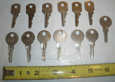 Steelcase File Cabinet Desk Cubicle Vintage Keys Lot of 12 and 1 All-Steel