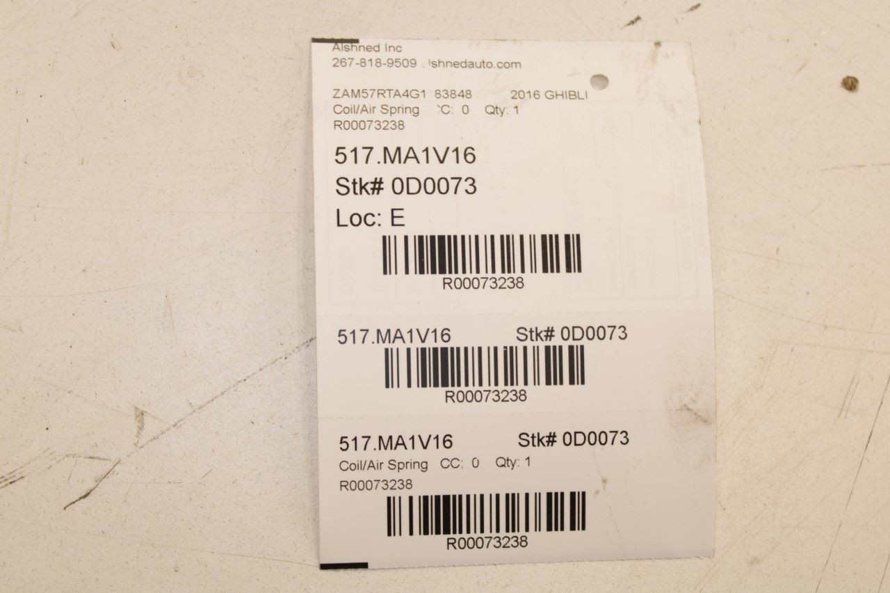 14-17 Maserati Ghibli S Q4 AWD Rear Suspension Right and LH Side Coil Spring Set