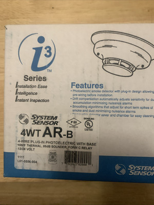 System Sensor i3 4WTAR-B Smoke Detector