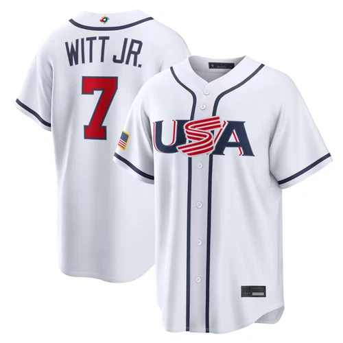 Men's USA Baseball White 2026 World Baseball Classic Home Stadium Jersey