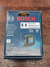 Bosch GLL50-20  Self-Leveling Cross-Line Laser 50' Range NEW