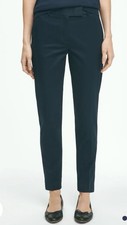 BROOKS BROTHERS NWOT Women  s Stretch Cotton Advantage Chino  Pants In Navy-SZ 8
