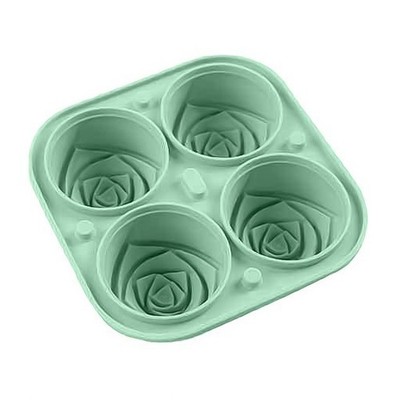 3D Rose Eisformen für Partys Machen Sie 4 schöne Blumenform Eiswürfel