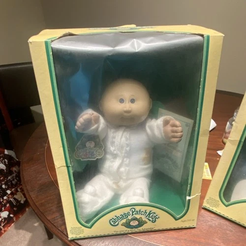 Cabbage Patch Kids Vintage Soft Body Play Doll 1980s Original Box Outfit Papers