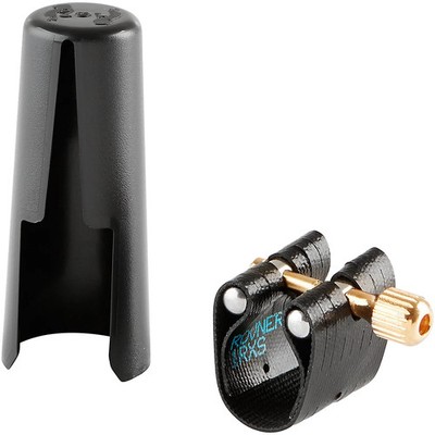 Rovner Dark Soprano Saxophone Ligature and Cap 1RXS Most Small Mouthpieces