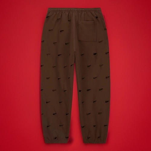 Jacquemus Nike Le Swoosh Cut Out Trousers Sweatpants - Size S - Cacao Brown - Picture 2 of 4