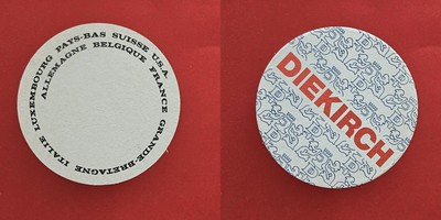 Diekirch Wortschnecke Brauerei Bierdeckel Bier