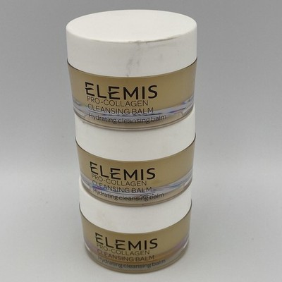 ELEMIS Pro-Collagen Cleansing Balm Set of 3 Jars 20g/0.7 oz. Travel Size NWOB