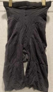 Star Power By Spanx Size B Center-Stage Black Nouveau Patterned Shaping Tights