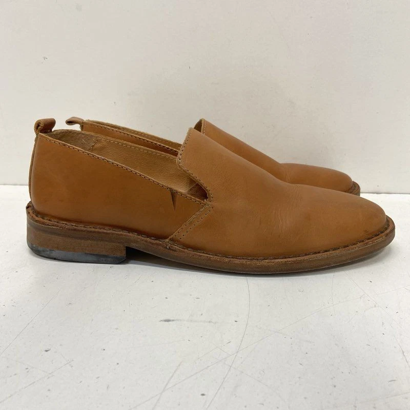 Vero Cuoio Men's Tan Solid Leather Loafer Dress Shoes Slip On Size 9 - Image 3 of 4