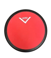 Vater Single-sided Red Rubber Drum Practice Pad 6 in.  Diameter OPEN BOX