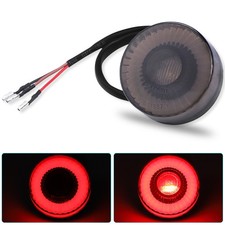 1X Luz trasera de freno LED de freno redonda de humo para ATV Racer Bobber EE. UU.