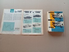 FIAT  1800 B e 2300 Catalogo Ricambi  Meccanica +  Prova su Strada original 1962