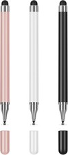 3-Pack Tablets Stylus Pen for All Touchscreen with Precision Disc Tip, 2-in-1
