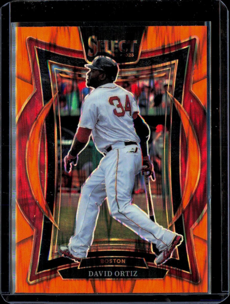 2025 Panini Select #96 David Ortiz Orange Flash Prizms