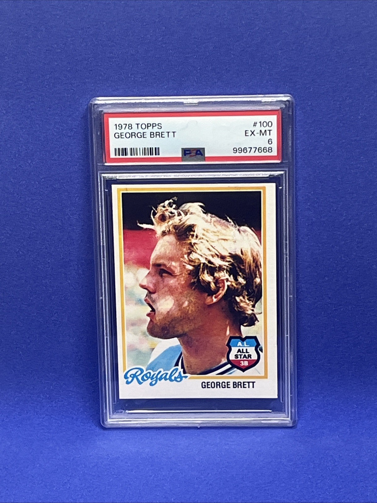 1978 Topps George Brett #100 - Graded PSA 6 EX-MT - HOF - Kansas City Royals