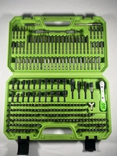 Swanlake 208-Piece Screwdriver Bit Set With Green Storage Case