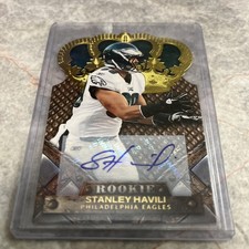 2011 Panini Crown Royale #190 Stanley Havili Auto ROOKIE Gold #/499 USC/EAGLES