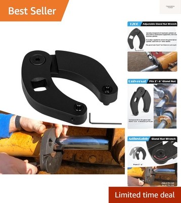 1266 Adjustable Gland Nut Wrench Universal Hydraulic Cylinders Spanner Wrench...
