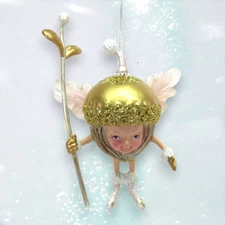 Fairy in Acorn Ornament Christmas Decor NEW 2024