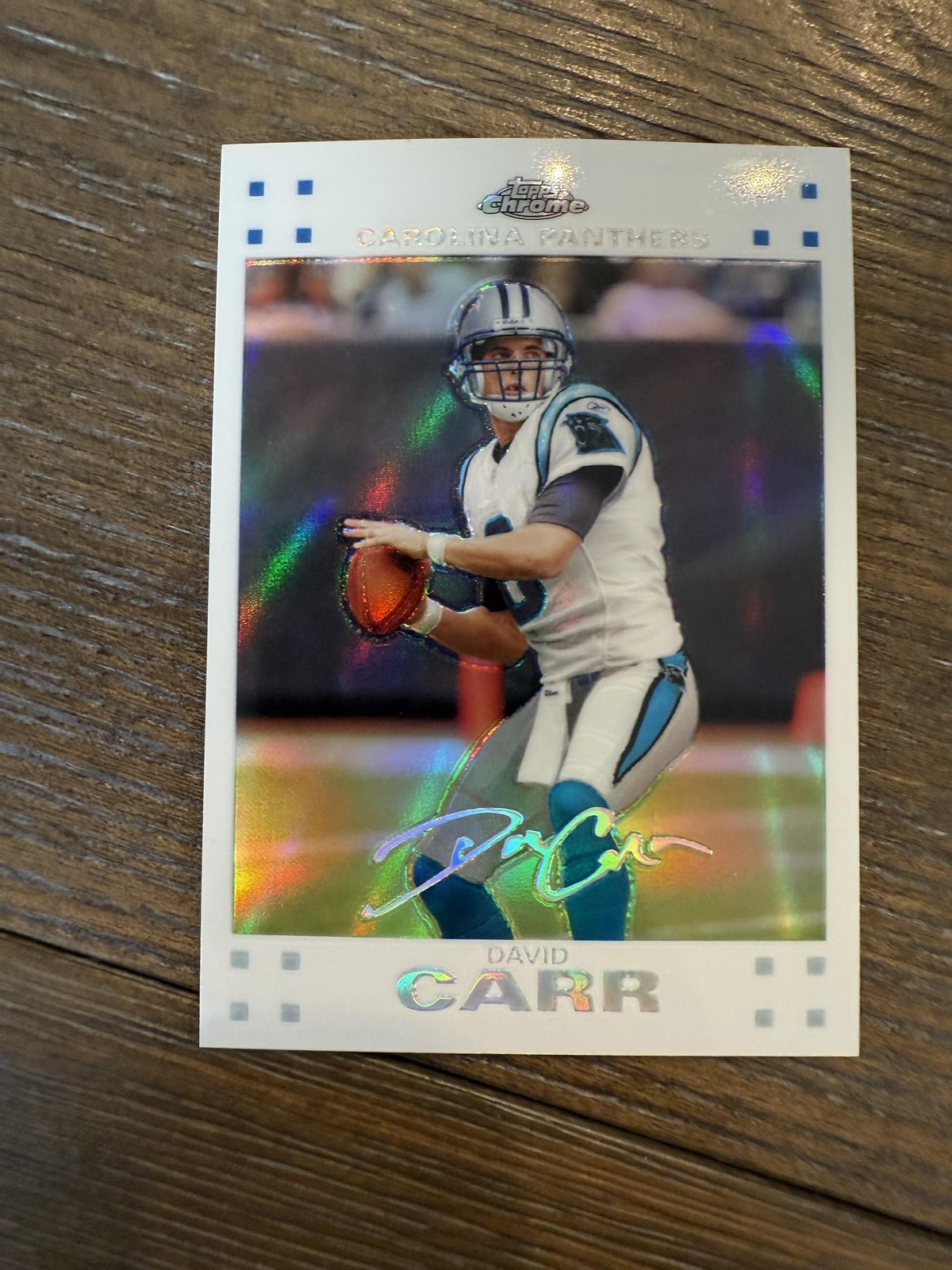 2007 Topps Chrome #TC59 David Carr White Refractors #/869