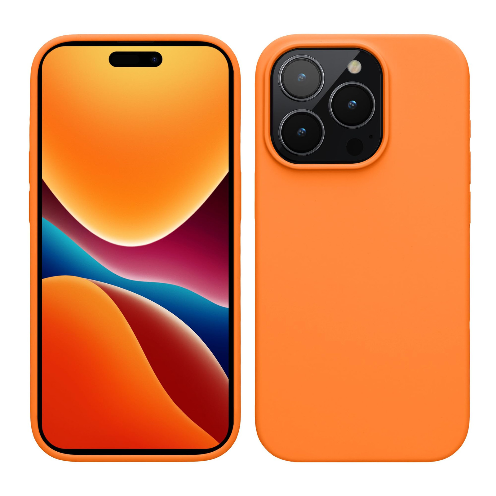 kwmobile Cover per Apple iPhone 15 Pro Custodia - Back Case Antiurto (G0K)