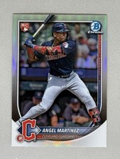 2025 Bowman Chrome Angel Martinez RC Red Logo Rookie #68 Cleveland Guardians 🔥