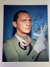 Frank Gorshin Signed Autograph 8X10 Color Photo 1966 BATMAN The Riddler BAM! POW