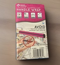 Klear Shopping Cart Handle Wrap Pink Reusable Guard Cover