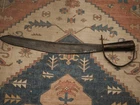 CRUDE ORIGINAL US Civil War Confederate D-Guard Bowie Knife Fighting Knife